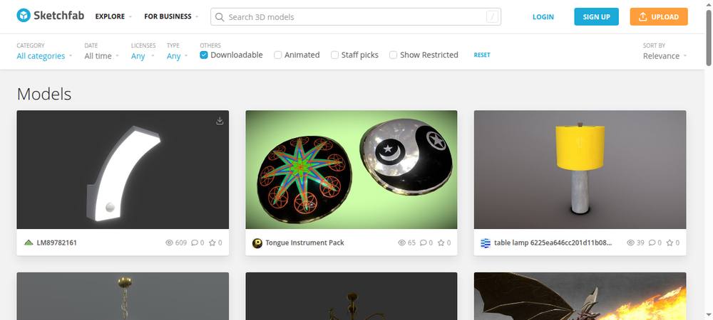 Sketchfab 实测截图